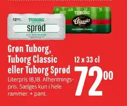 Min Købmand Grøn Tuborg, Tuborg Classic eller Tuborg Sprød tilbud
