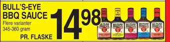 ABC Lavpris Bull's-eye bbq sauce tilbud