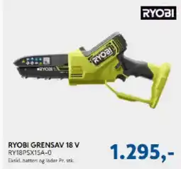 Davidsen RYOBI Grensav 18 V RY18PSX15A-0 tilbud