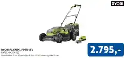 Davidsen RYOBI Plæneklipper 18 V RY18LMX37A-150 tilbud