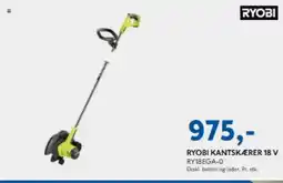 Davidsen RYOBI Kantskærer 18 V RY18EGA-0 tilbud