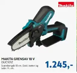 Davidsen MAKITA Grensav 18 V DUC101Z tilbud