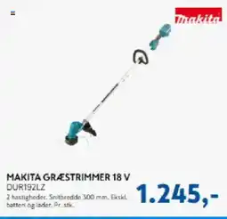 Davidsen MAKITA Græstrimmer 18 V DUR192LZ tilbud