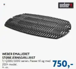 Davidsen WEBER Emaljeret støbejernsgrillrist tilbud