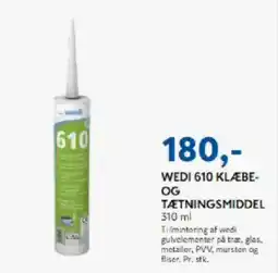 Davidsen WEDI 610 Klæbe- og tætningsmiddel tilbud