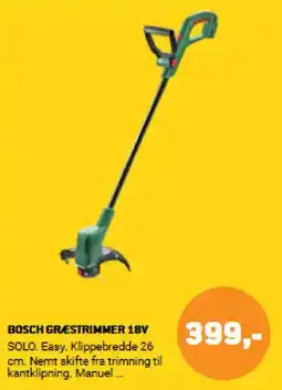 XL-BYG BOSCH Græstrimmer 18v tilbud
