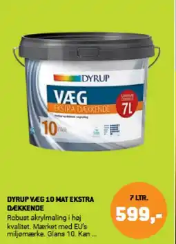XL-BYG DYRUP Væg 10 mat Ekstra dækkende tilbud