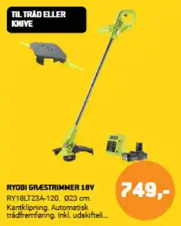 XL-BYG RYOBI Græstrimmer 18V tilbud