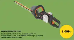 XL-BYG WORX Hækkeklipper 2x20v tilbud