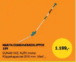XL-BYG MAKITA Stanghækkeklipper 18V tilbud