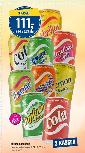 Otto Duborg Harboe sodavand tilbud