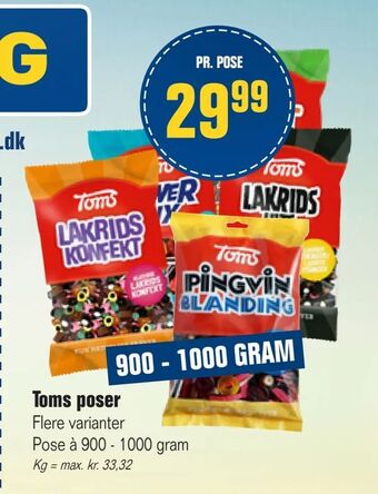 Otto Duborg Toms poser tilbud