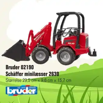 Otto Duborg Bruder 02190 Schäffer minilæsser 2630 tilbud