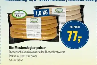 Otto Duborg Din Mesterslagter pølser tilbud