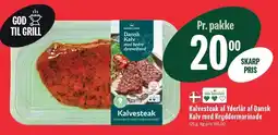 Min Købmand Danish Crown Kalvesteak af Yderlår af Dansk Kalv med Kryddermarinade tilbud