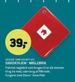 XL-BYG Sikkerthjem nøglebrik tilbud