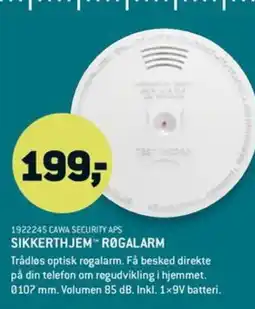 XL-BYG Sikkerthjem røgalarm tilbud