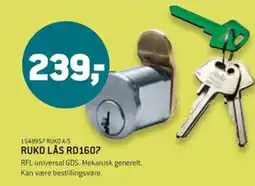 XL-BYG Ruko lås rd1607 tilbud