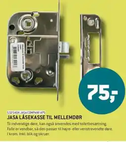 XL-BYG Jasa låsekasse til mellemdør tilbud