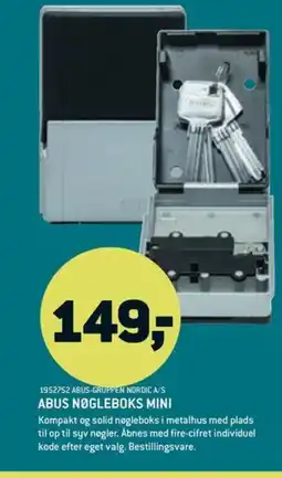 XL-BYG Abus nøgleboks mini tilbud