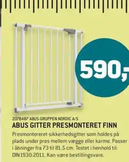XL-BYG Abus gitter presmonteret finn tilbud