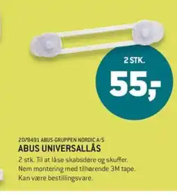 XL-BYG Abus universallås tilbud