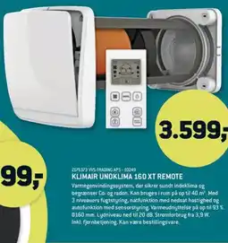 XL-BYG Klimair unoklima 160 xt remote tilbud