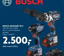 Davidsen BOSCH AKKUSÆT 18 V tilbud