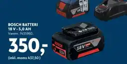Davidsen BOSCH BATTERI 18 V - 5,0 AH tilbud