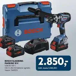 Davidsen BOSCH SLAGBORE- MASKINE 18 V tilbud