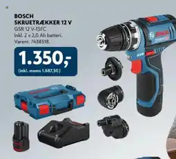 Davidsen BOSCH SKRUETRÆKKER 12 V tilbud
