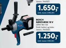 Davidsen BOSCH RØREVÆRK 18 V tilbud