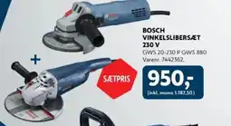 Davidsen BOSCH VINKELSLIBERSÆT 230 v tilbud