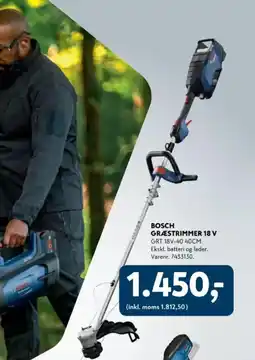 Davidsen BOSCH GRÆSTRIMMER 18 V tilbud
