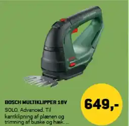 XL-BYG BOSCH MULTIKLIPPER 18V tilbud