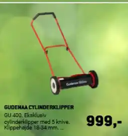 XL-BYG GUDENAA CYLINDERKLIPPER GU 400. Eksklusiv tilbud