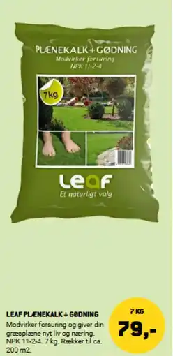 XL-BYG LEAF PLÆNEKALK + GØDNING tilbud