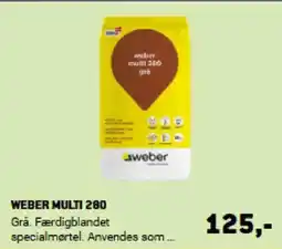 XL-BYG WEBER MULTI 280 tilbud