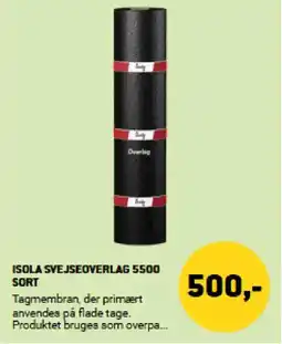 XL-BYG ISOLA SVEJSEOVERLAG 5500 SORT tilbud