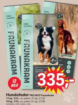 BigDollar FAUNAKRAM Hundefoder pro biot tilbud