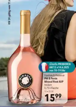 Citti Frankreich-Provence Pitt & Perrin Miraval Rosé AOP tilbud