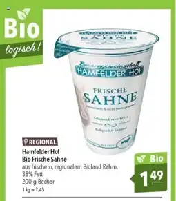 Citti REGIONAL Hamfelder Hof Bio Frische Sahne tilbud