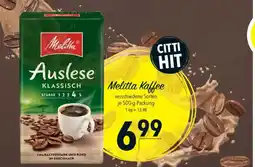 Citti Melitta Kaffee tilbud