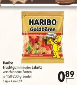 Citti Haribo Fruchtgummi oder Lakritz verschiedene Sorten tilbud
