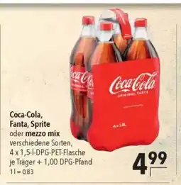 Citti Coca-Cola, Fanta, Sprite oder mezzo mix tilbud