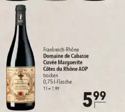 Citti Frankreich-Rhône Domaine de Cabasse Cuvée Marguerite Côtes du Rhône AOP tilbud