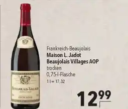 Citti Frankreich-Beaujolais Maison L. Jadot Beaujolais Villages AOP tilbud