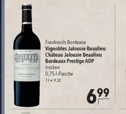 Citti Frankreich-Bordeaux Vignobles Jalousie Beaulieu Château Jalousie Beaulieu Bordeaux Prestige AOP trocken tilbud
