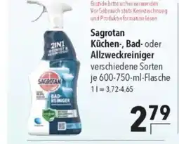 Citti Sagrotan Küchen-, Bad- oder Allzweckreiniger tilbud