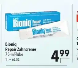 Citti Bionig Repair Zahncreme tilbud
